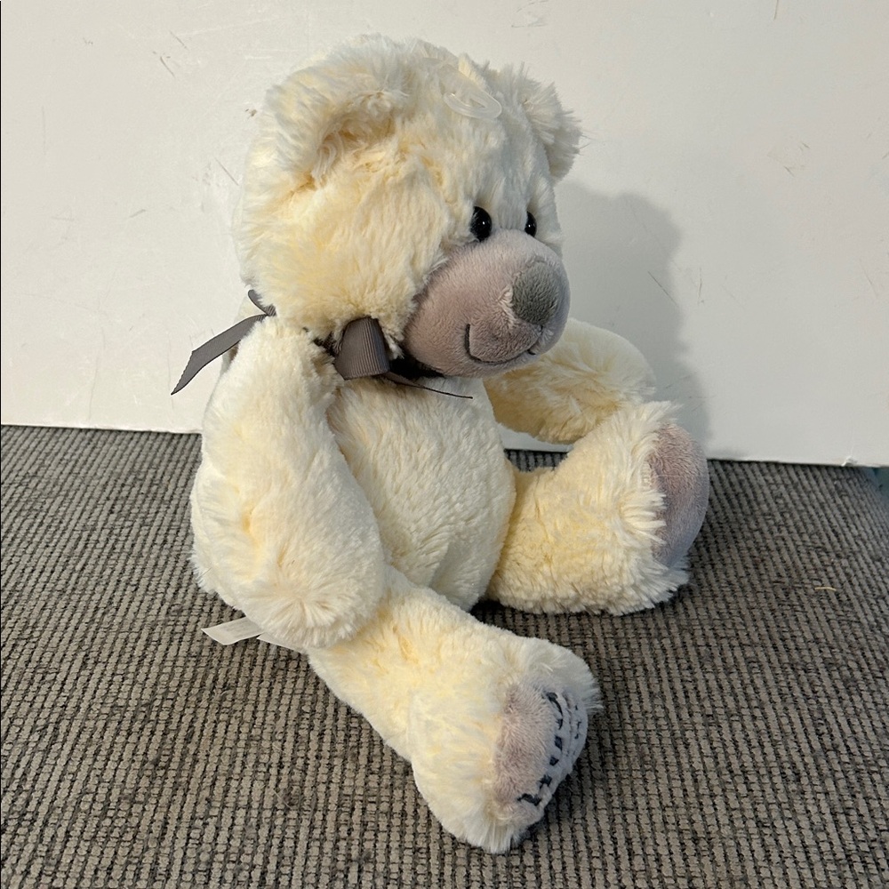 🎁 FREE w/PURCHASE Dayspring Plush White Teddy Bear Hug For Your Heart Ribbon Bow - Picture 6 of 7